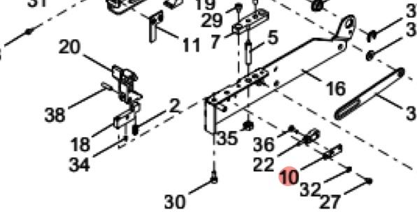  KLF-M374L-00 BRKT.,SENSOR YAMAHA YSM20R